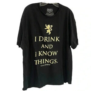 Game of Thrones size XL GUC black tee